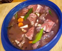 Bourguigon viande marinee